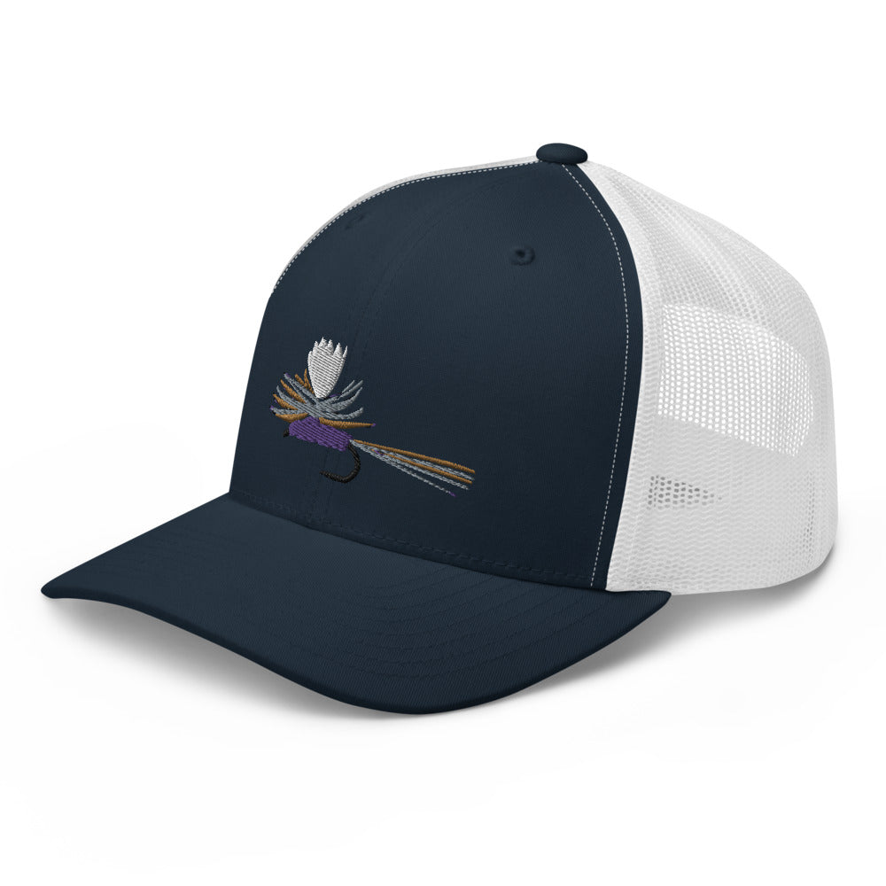 Unisex Adult Purple Haze Retro Trucker Hat | Yupoong 6606
