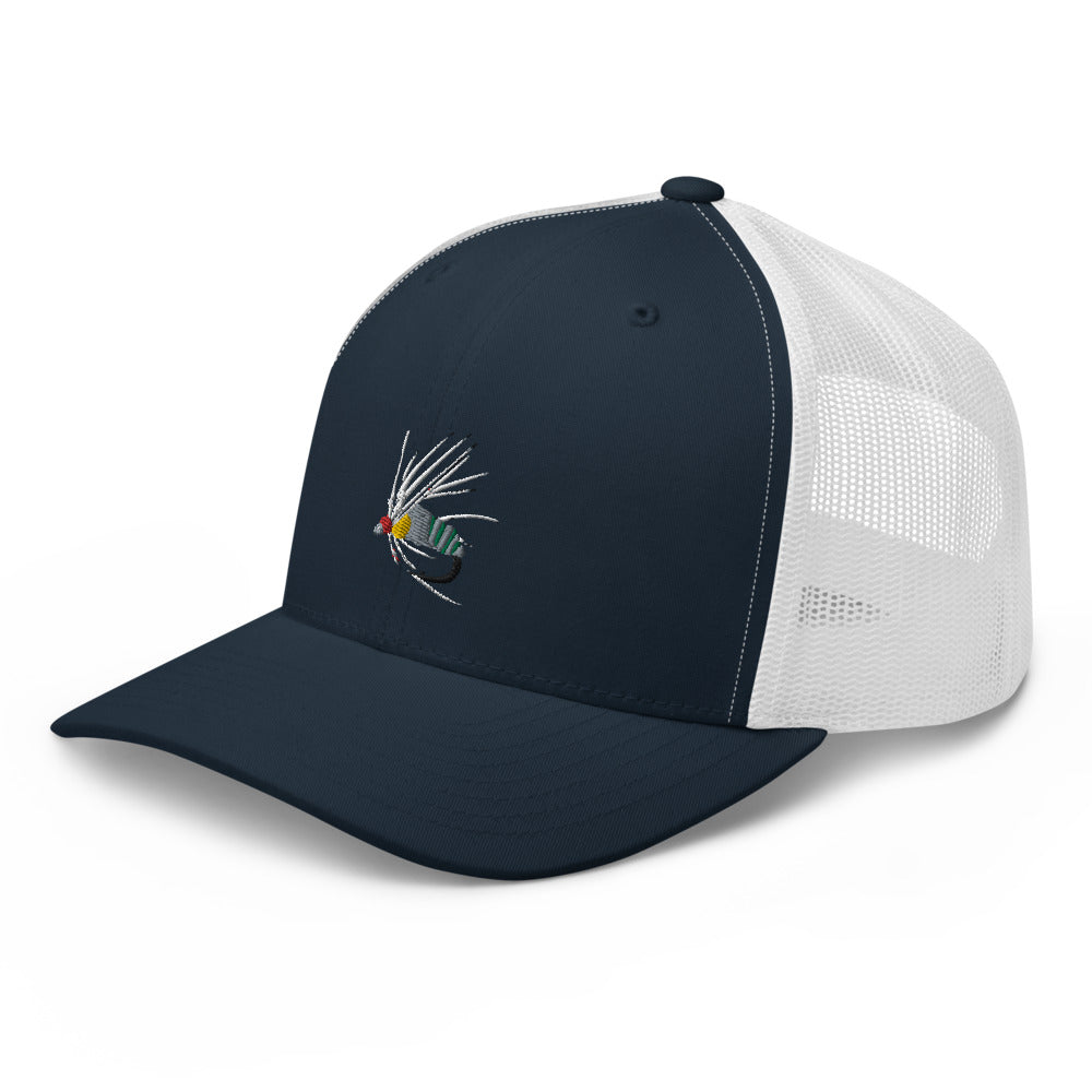 Unisex Adult Holy Grail Caddis Emerger Retro Trucker Hat | Yupoong 6606
