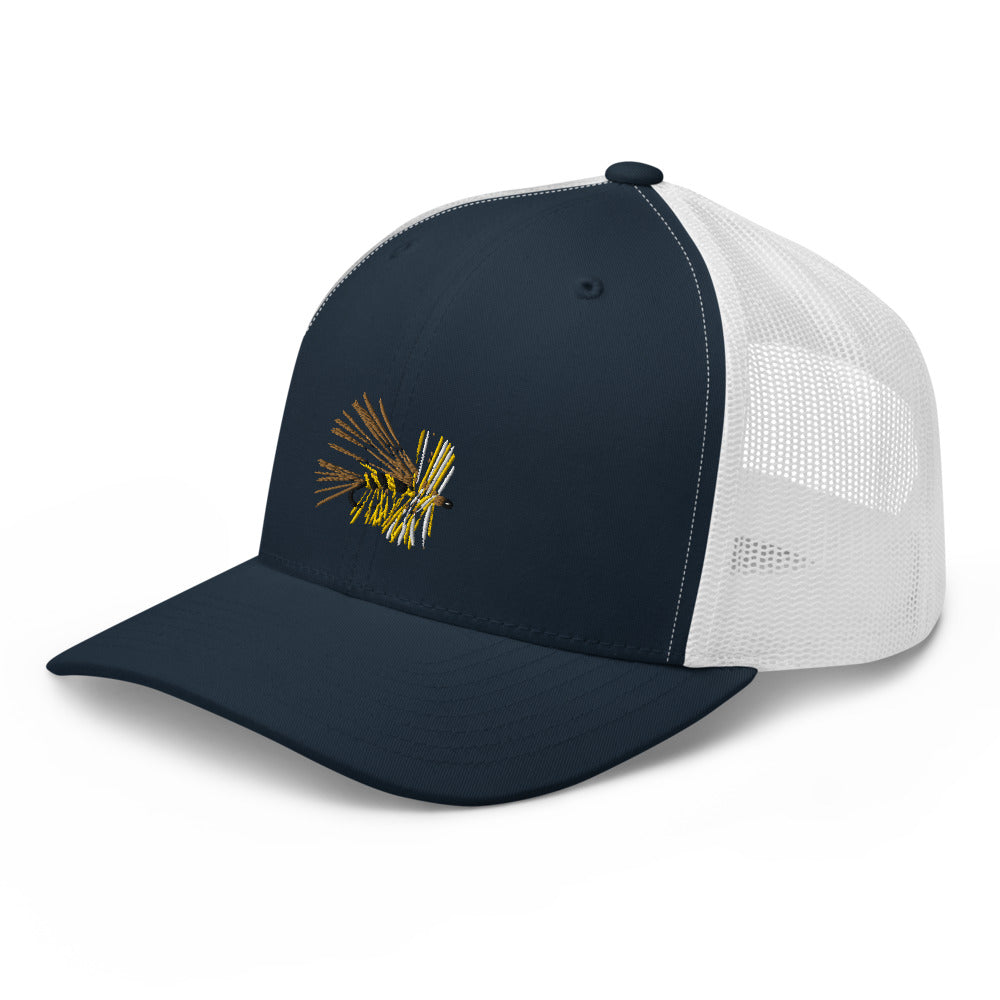 Unisex Adult Yellow Stimulator Retro Trucker Hat | Yupoong 6606