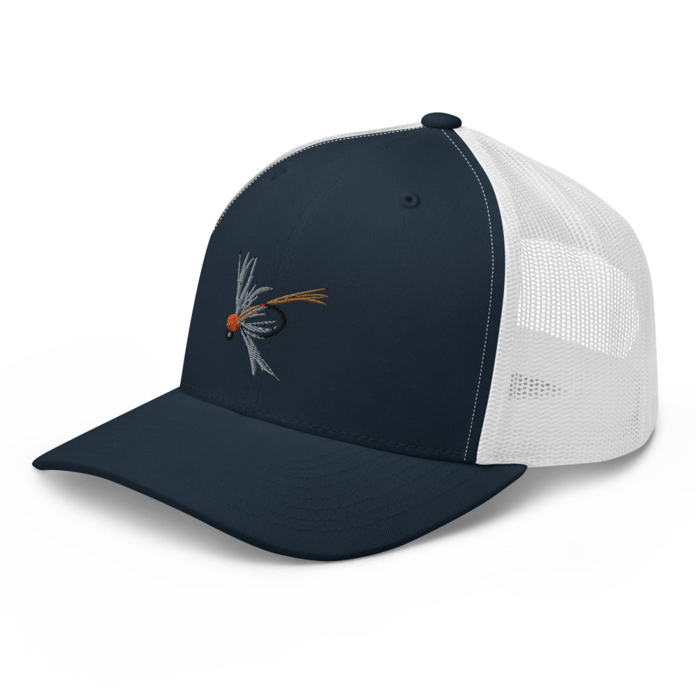 Unisex Adult Soft Hackle Pheasant Tail Retro Trucker Hat | Yupoong 6606