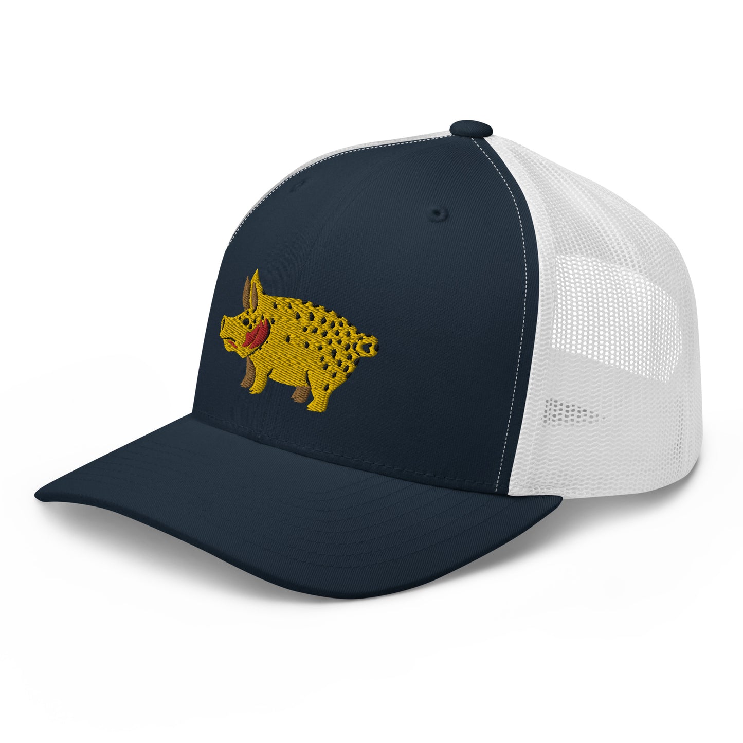 Unisex Adult Cutthroat Pig Trucker Hat | Yupoong 6606