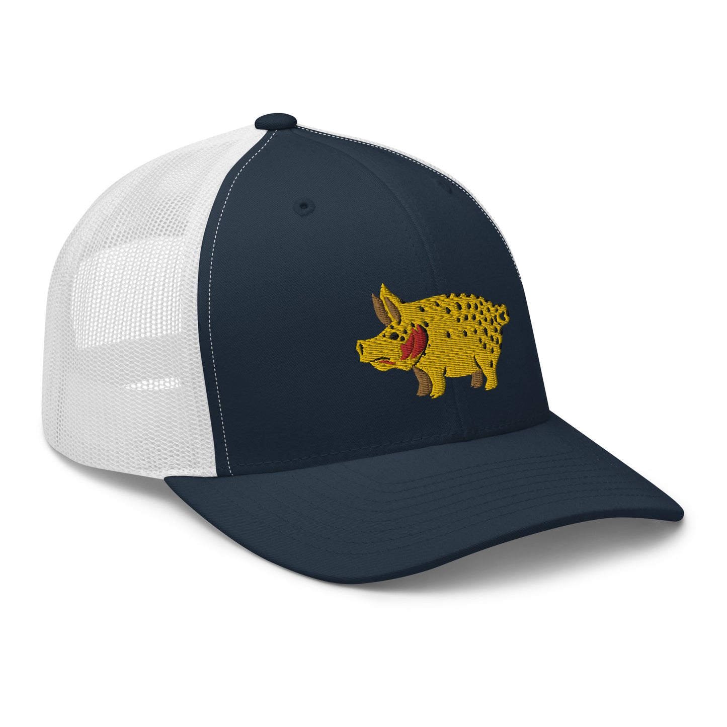 Unisex Adult Cutthroat Pig Trucker Hat | Yupoong 6606
