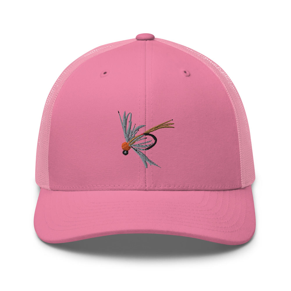 Unisex Adult Soft Hackle Pheasant Tail Retro Trucker Hat | Yupoong 6606