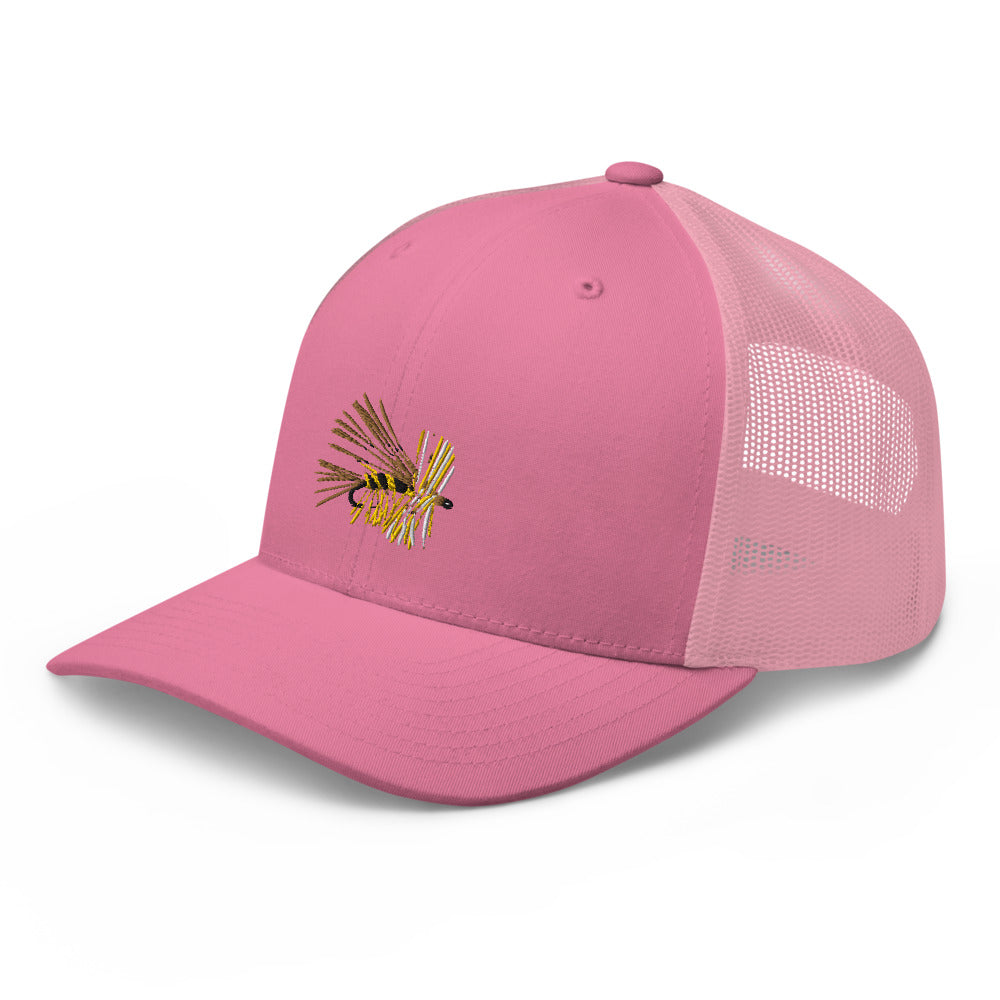 Unisex Adult Yellow Stimulator Retro Trucker Hat | Yupoong 6606