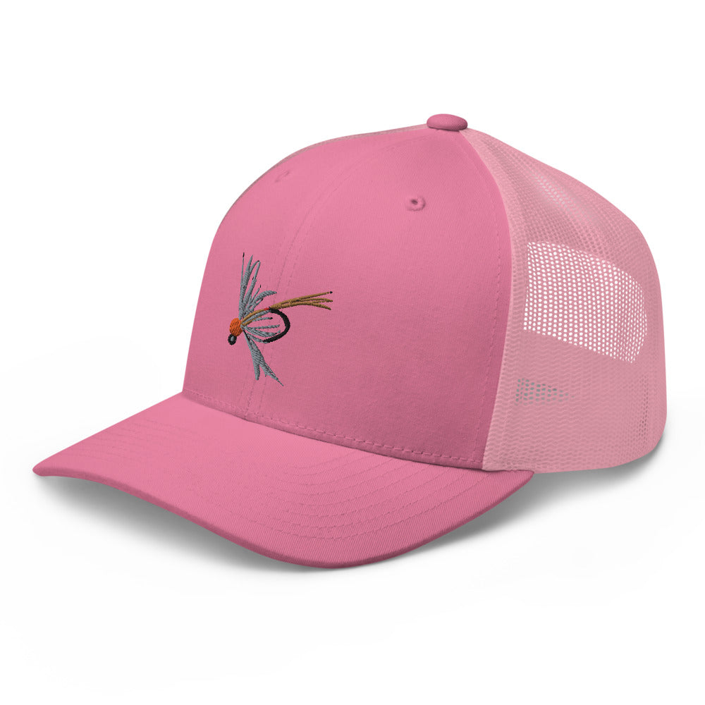 Unisex Adult Soft Hackle Pheasant Tail Retro Trucker Hat | Yupoong 6606