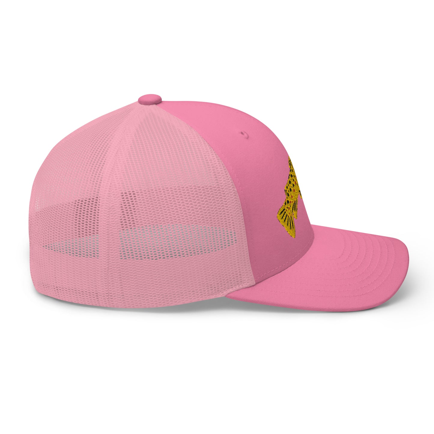 Unisex Adult Brown Trout Trucker Hat | Yupoong 6606