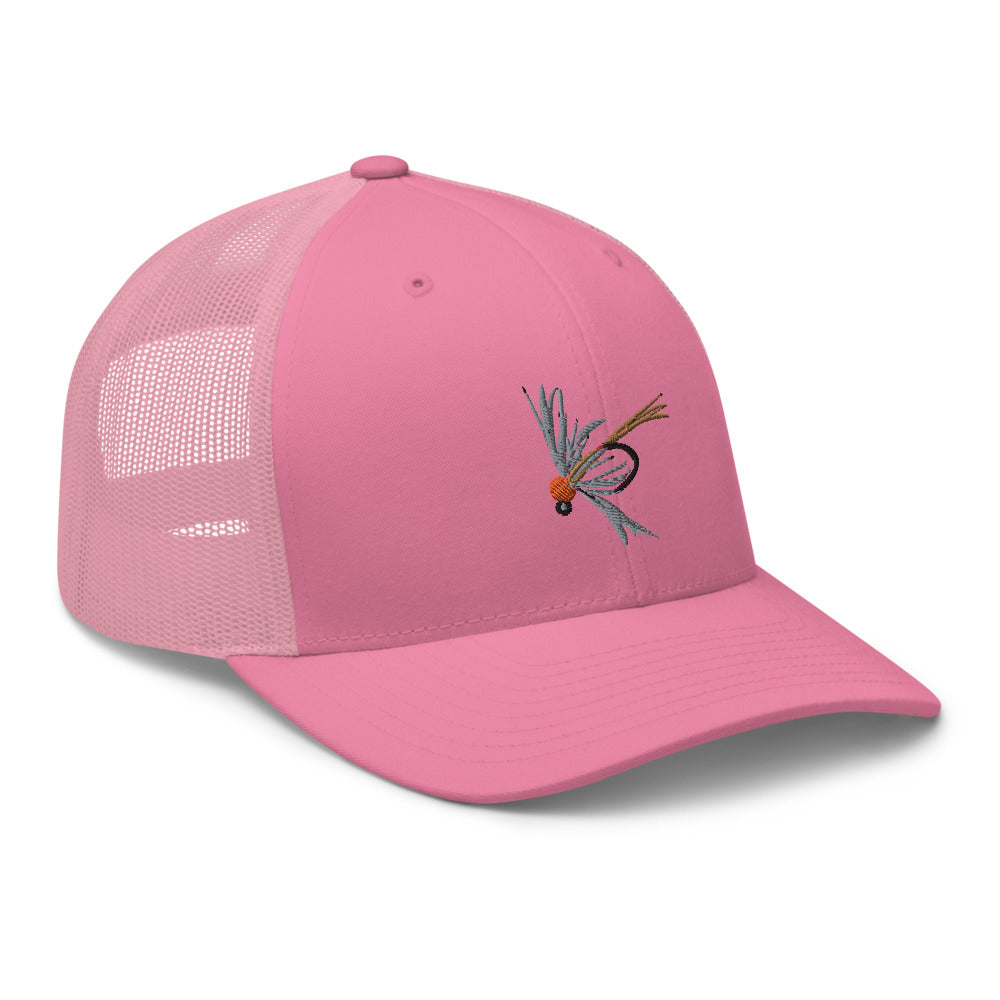 Unisex Adult Soft Hackle Pheasant Tail Retro Trucker Hat | Yupoong 6606