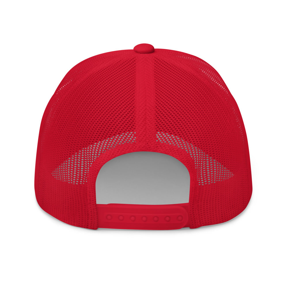 Unisex Adult Peacock Frenchie Retro Trucker Hat | Yupoong 6606