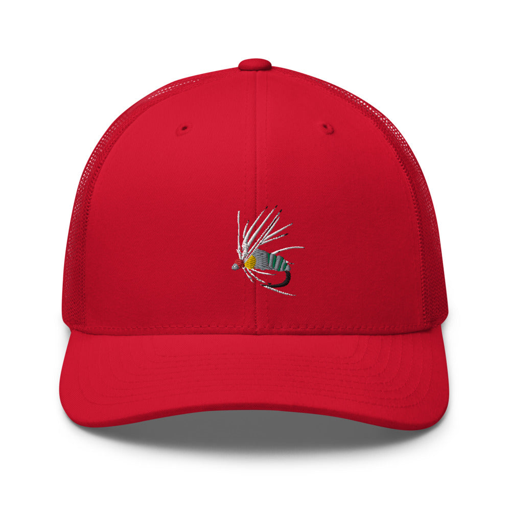 Unisex Adult Holy Grail Caddis Emerger Retro Trucker Hat | Yupoong 6606