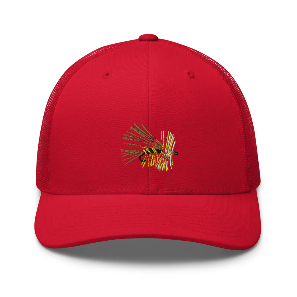 Unisex Adult Yellow Stimulator Retro Trucker Hat | Yupoong 6606