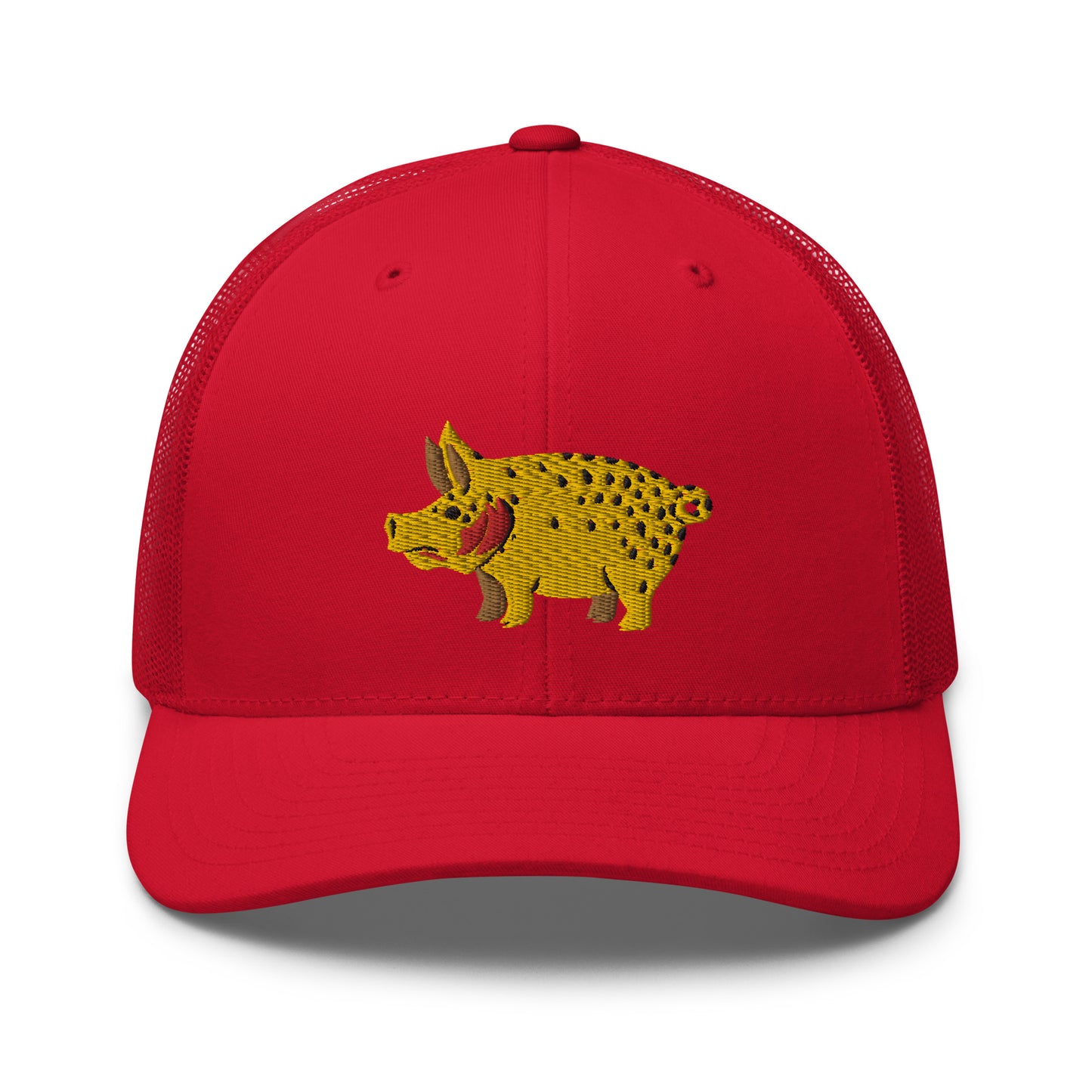 Unisex Adult Cutthroat Pig Trucker Hat | Yupoong 6606