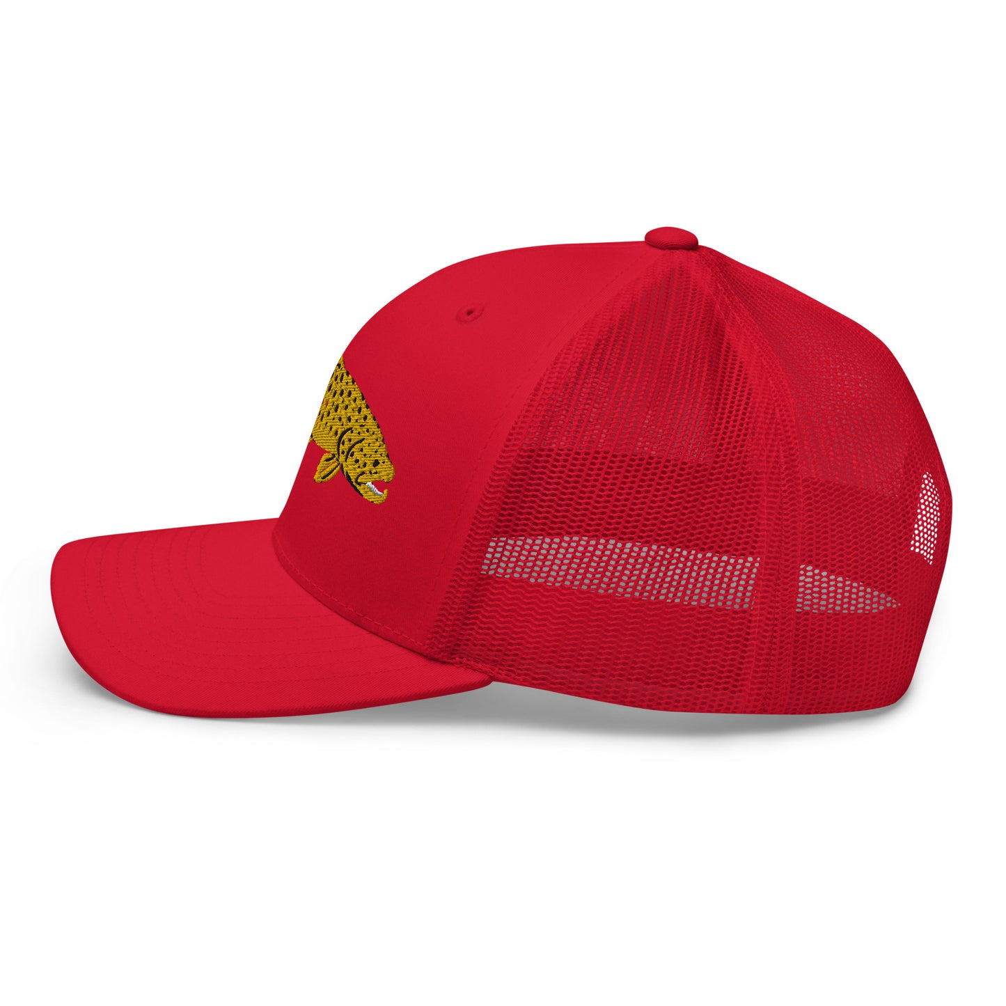 Unisex Adult Brown Trout Trucker Hat | Yupoong 6606