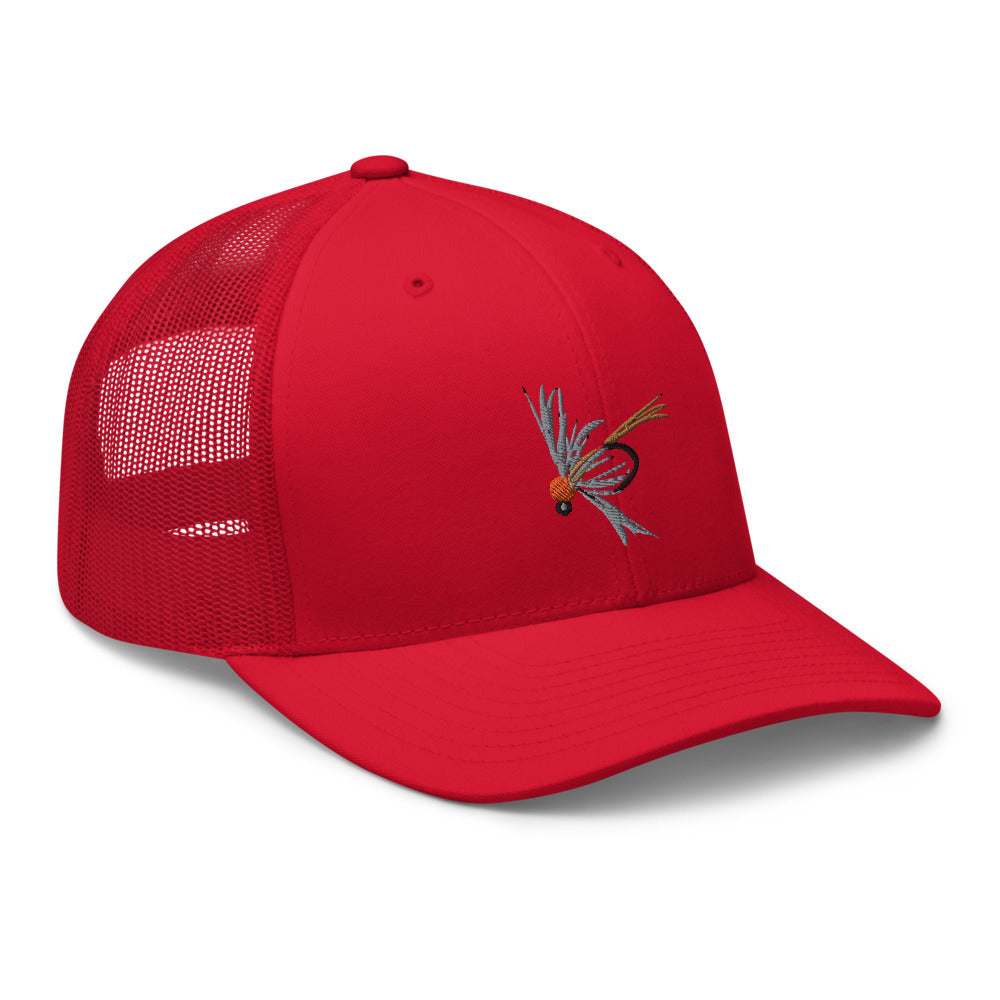 Unisex Adult Soft Hackle Pheasant Tail Retro Trucker Hat | Yupoong 6606