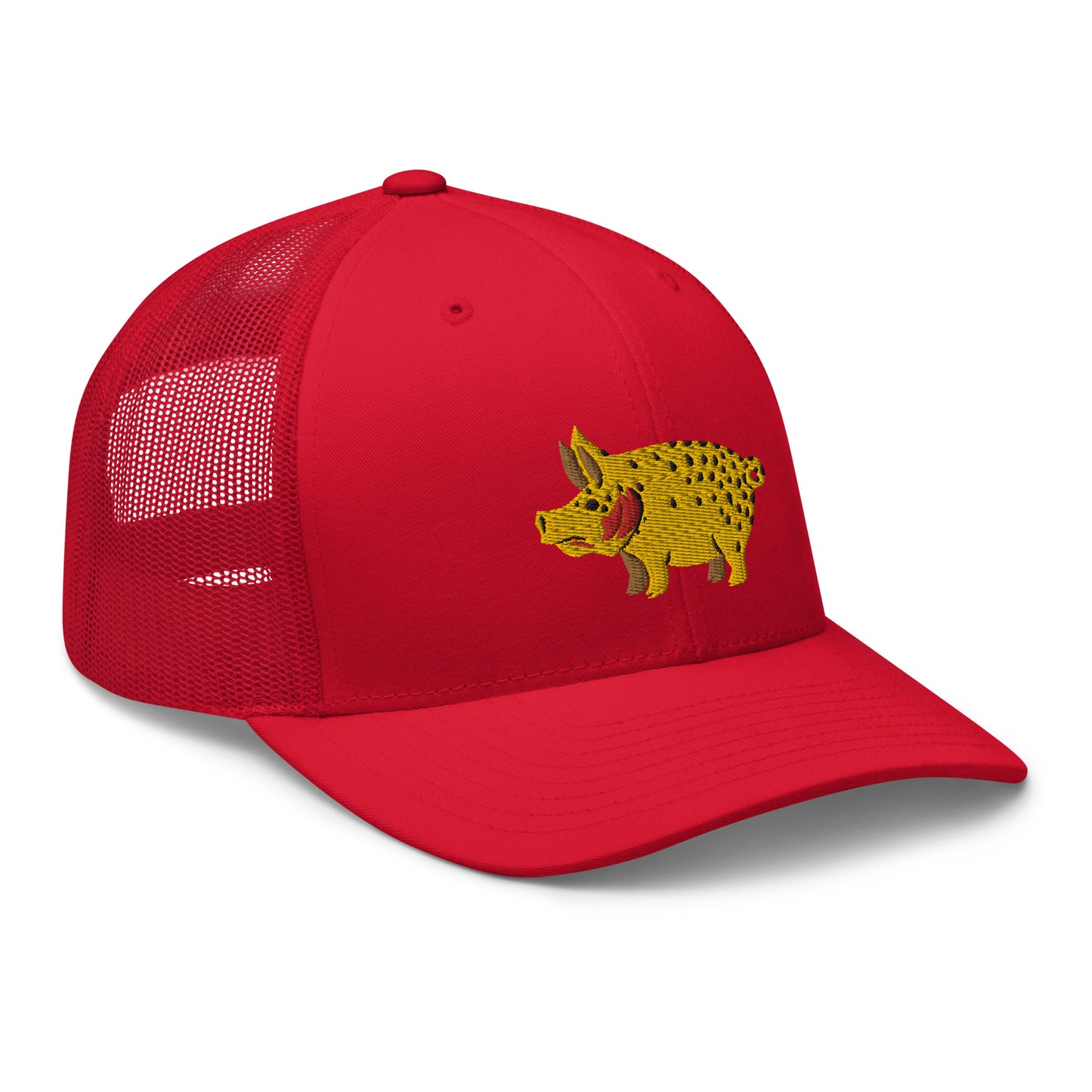 Unisex Adult Cutthroat Pig Trucker Hat | Yupoong 6606