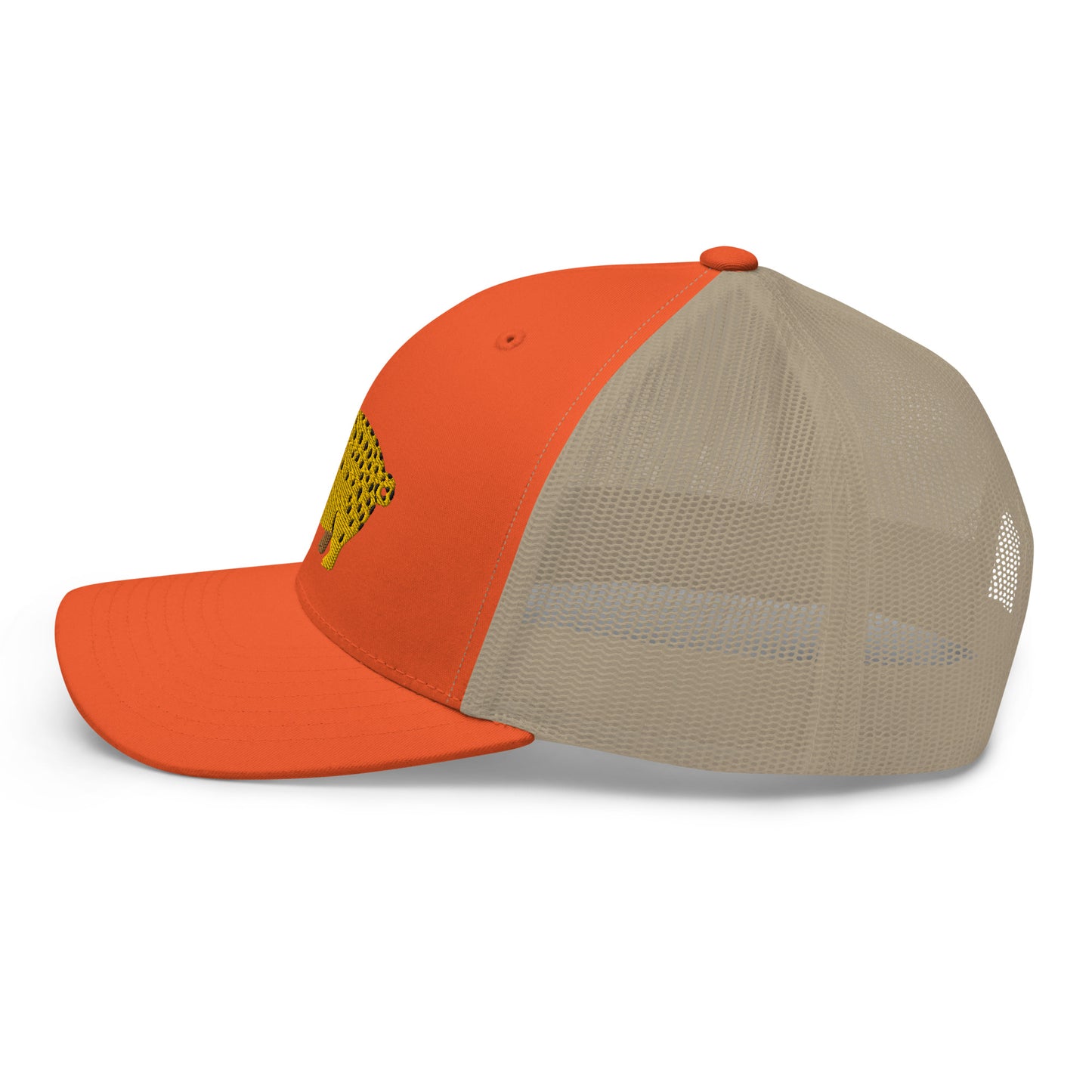 Unisex Adult Cutthroat Pig Trucker Hat | Yupoong 6606