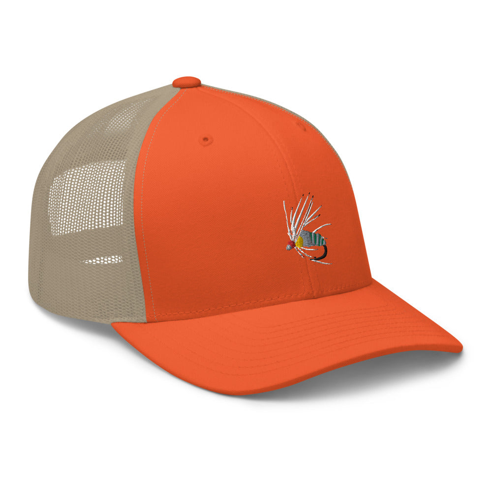 Unisex Adult Holy Grail Caddis Emerger Retro Trucker Hat | Yupoong 6606