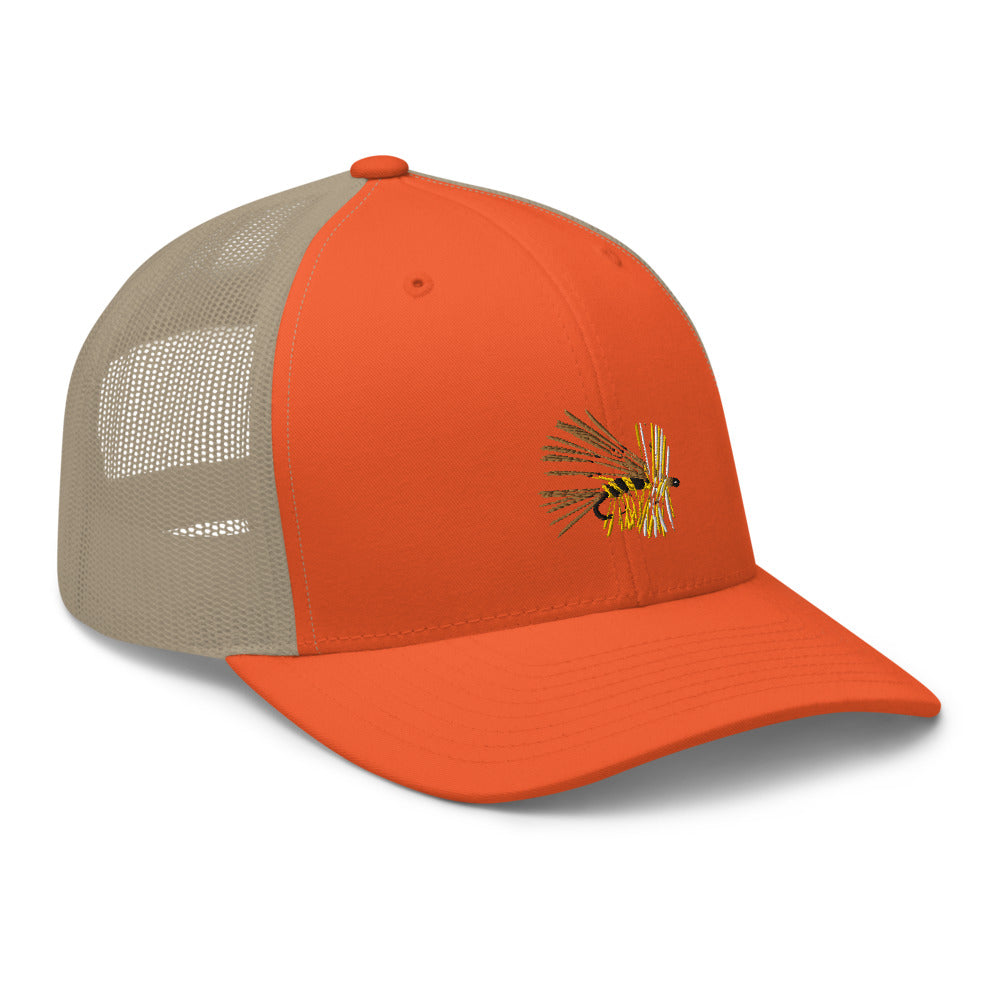 Unisex Adult Yellow Stimulator Retro Trucker Hat | Yupoong 6606