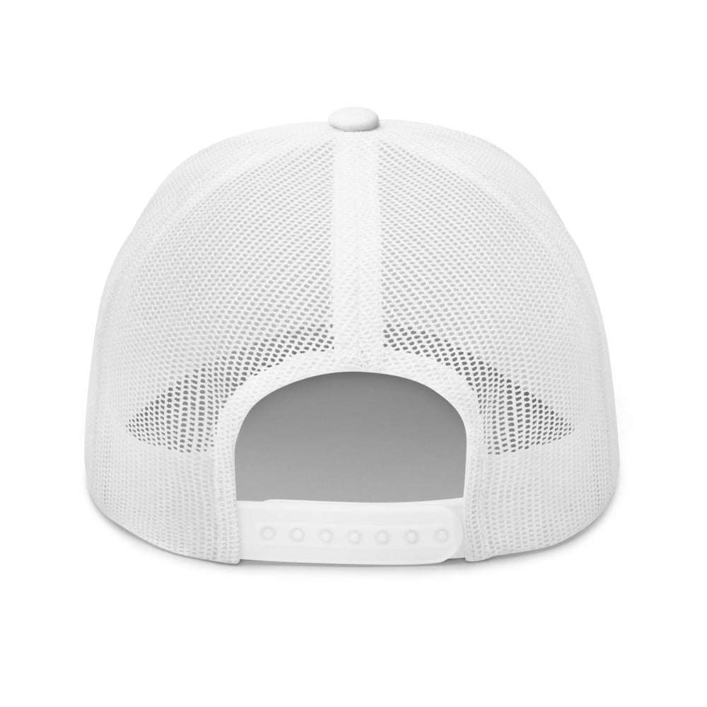 Unisex Adult Peacock Frenchie Retro Trucker Hat | Yupoong 6606
