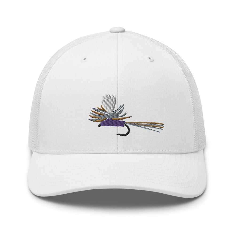 Unisex Adult Purple Haze Retro Trucker Hat | Yupoong 6606