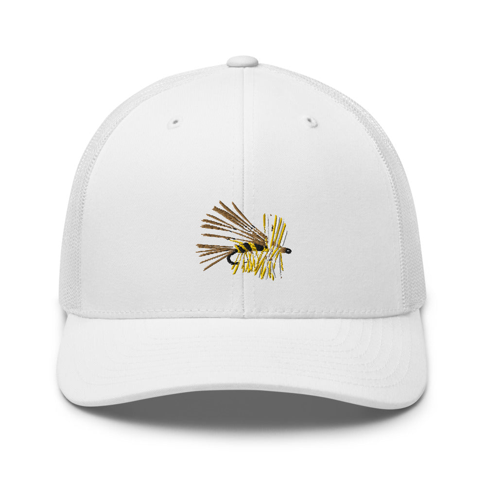 Unisex Adult Yellow Stimulator Retro Trucker Hat | Yupoong 6606