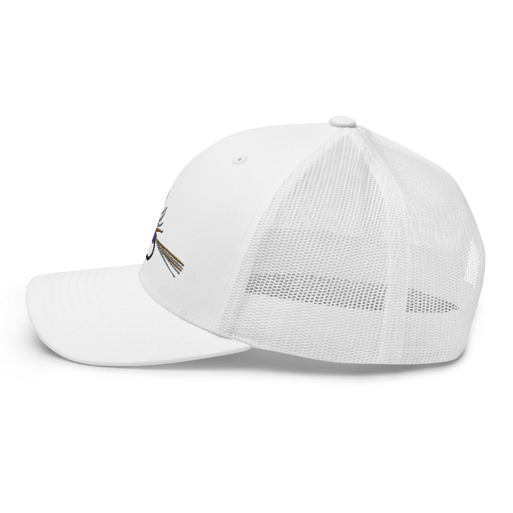 Unisex Adult Purple Haze Retro Trucker Hat | Yupoong 6606