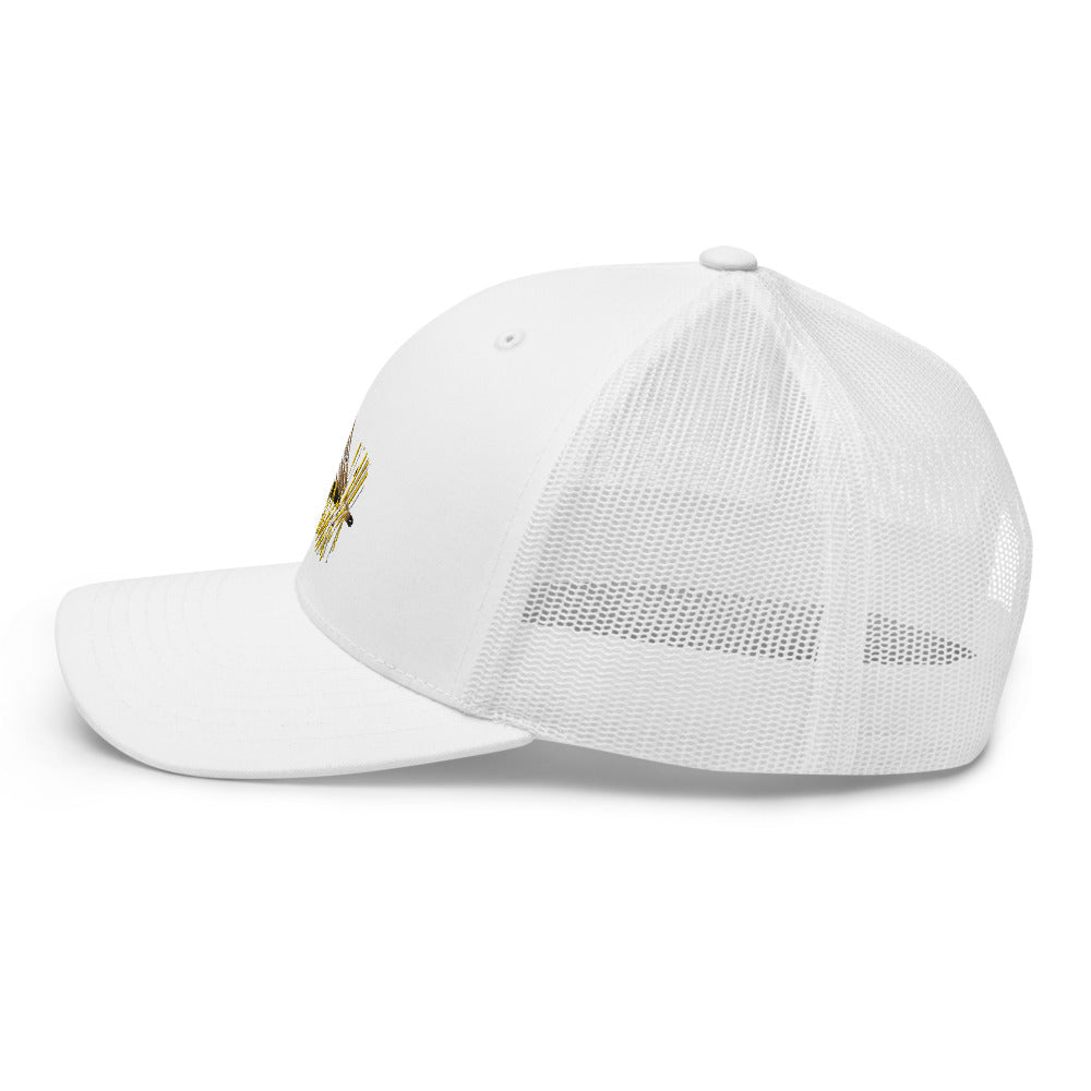 Unisex Adult Yellow Stimulator Retro Trucker Hat | Yupoong 6606