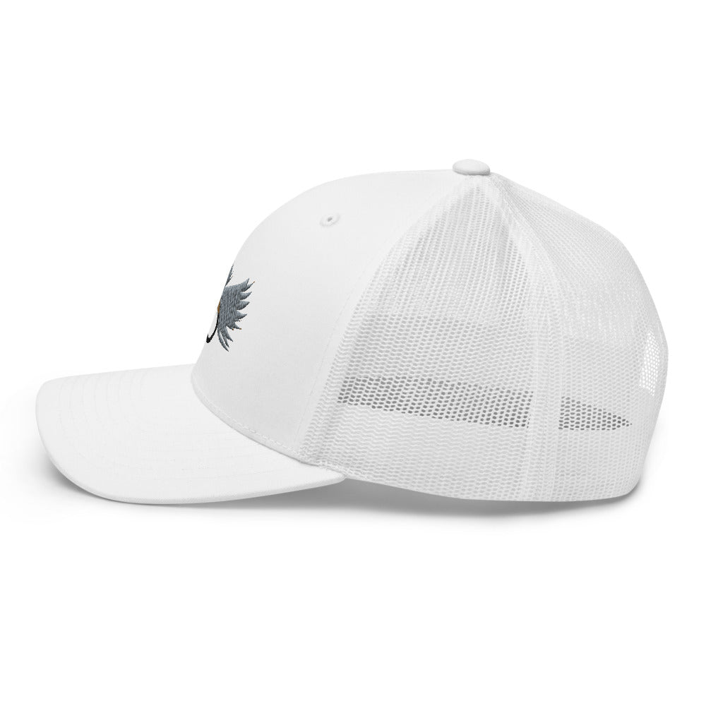 Unisex Adult Gray Caddis Retro Trucker Hat | Yupoong 6606