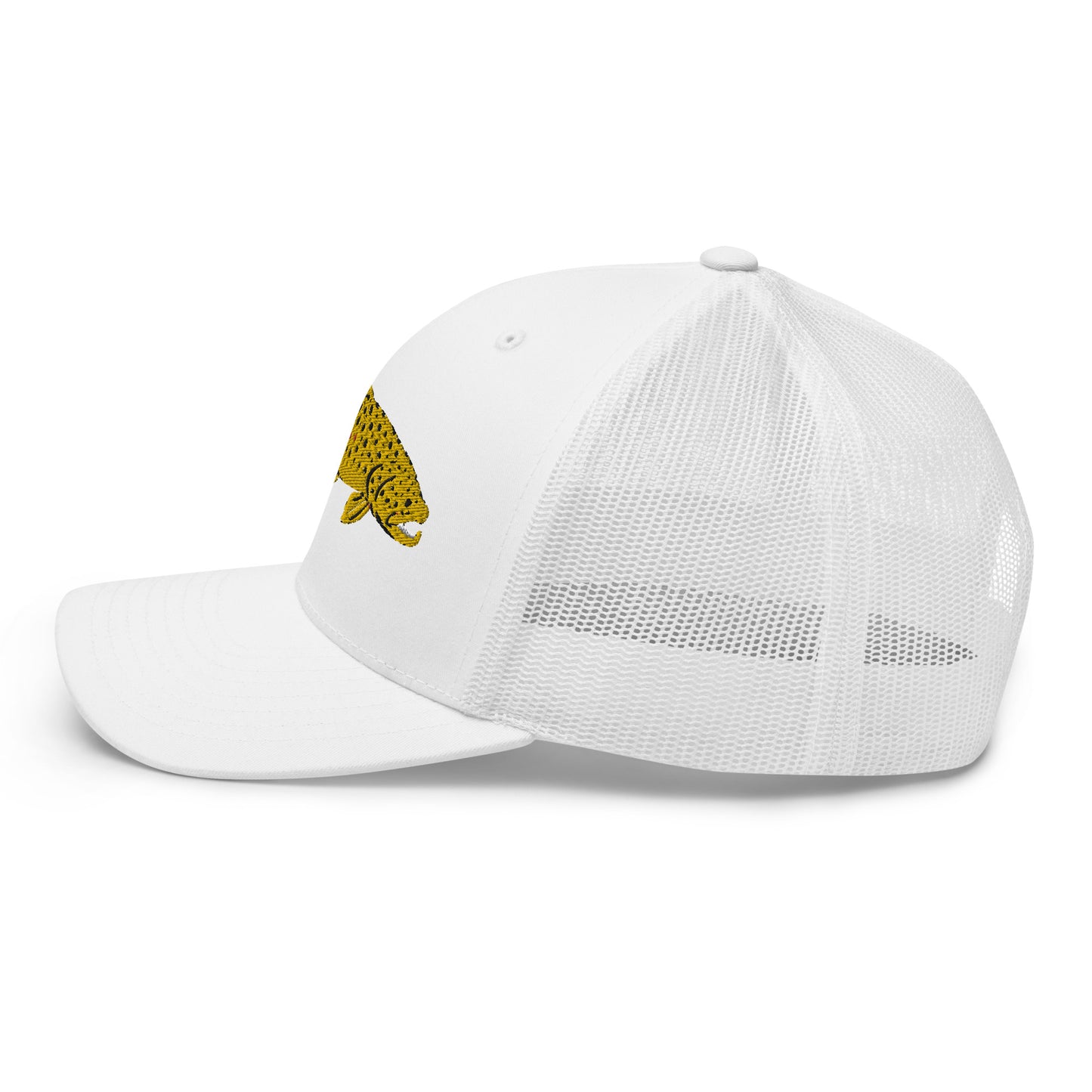Unisex Adult Brown Trout Trucker Hat | Yupoong 6606