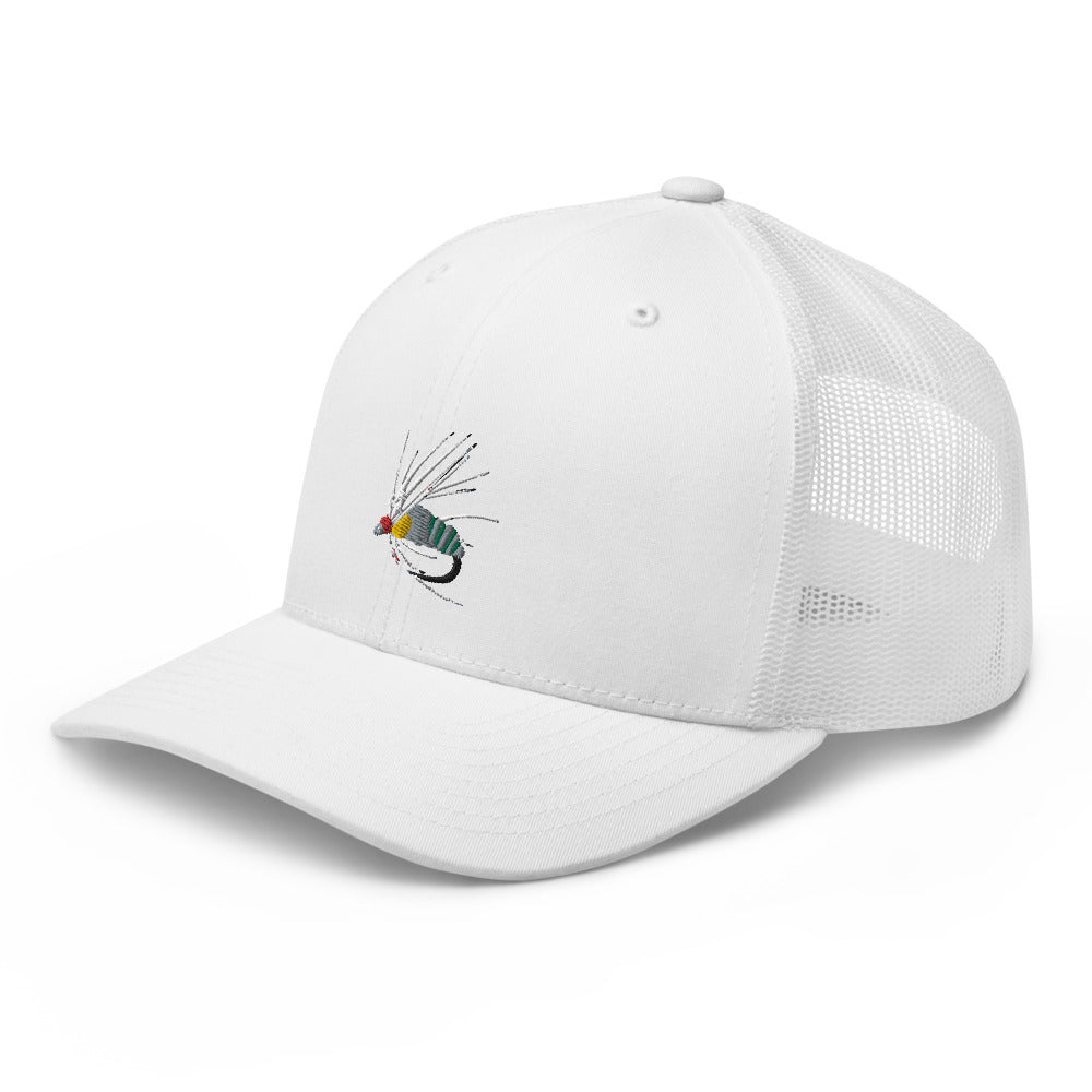 Unisex Adult Holy Grail Caddis Emerger Retro Trucker Hat | Yupoong 6606