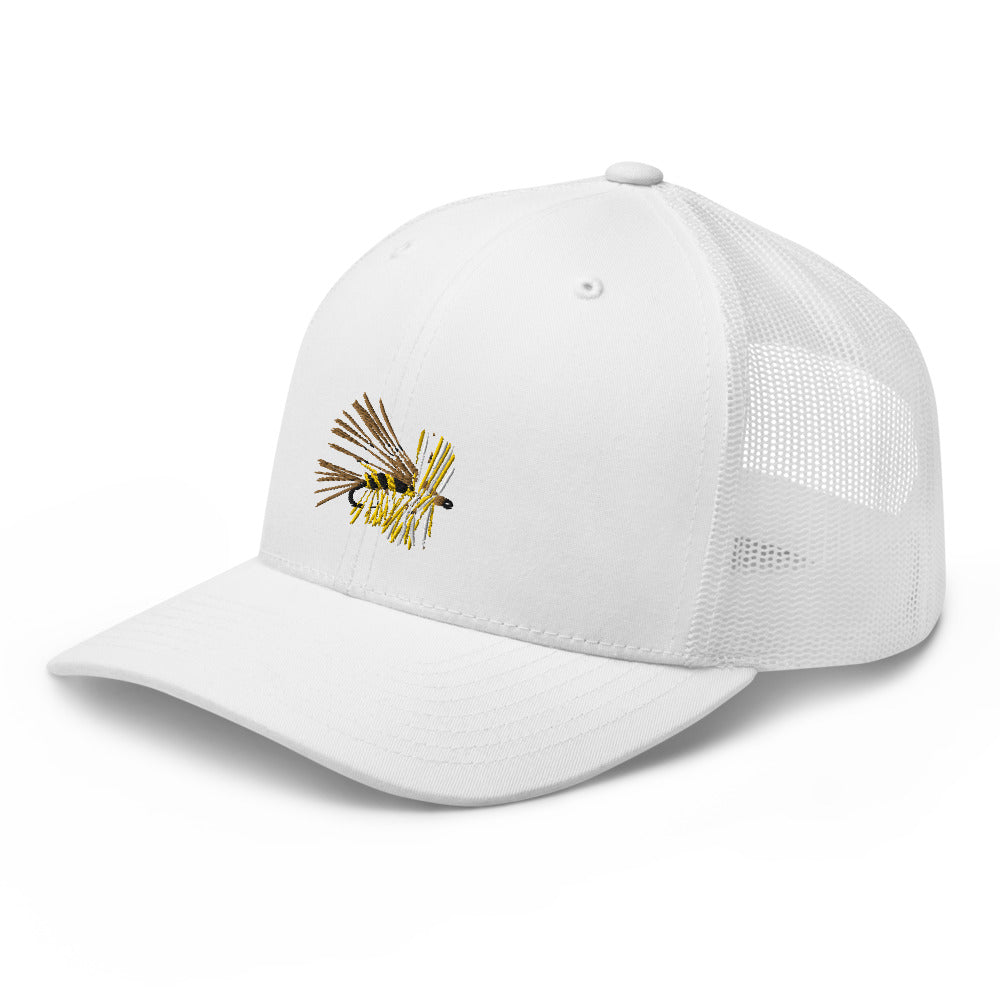 Unisex Adult Yellow Stimulator Retro Trucker Hat | Yupoong 6606