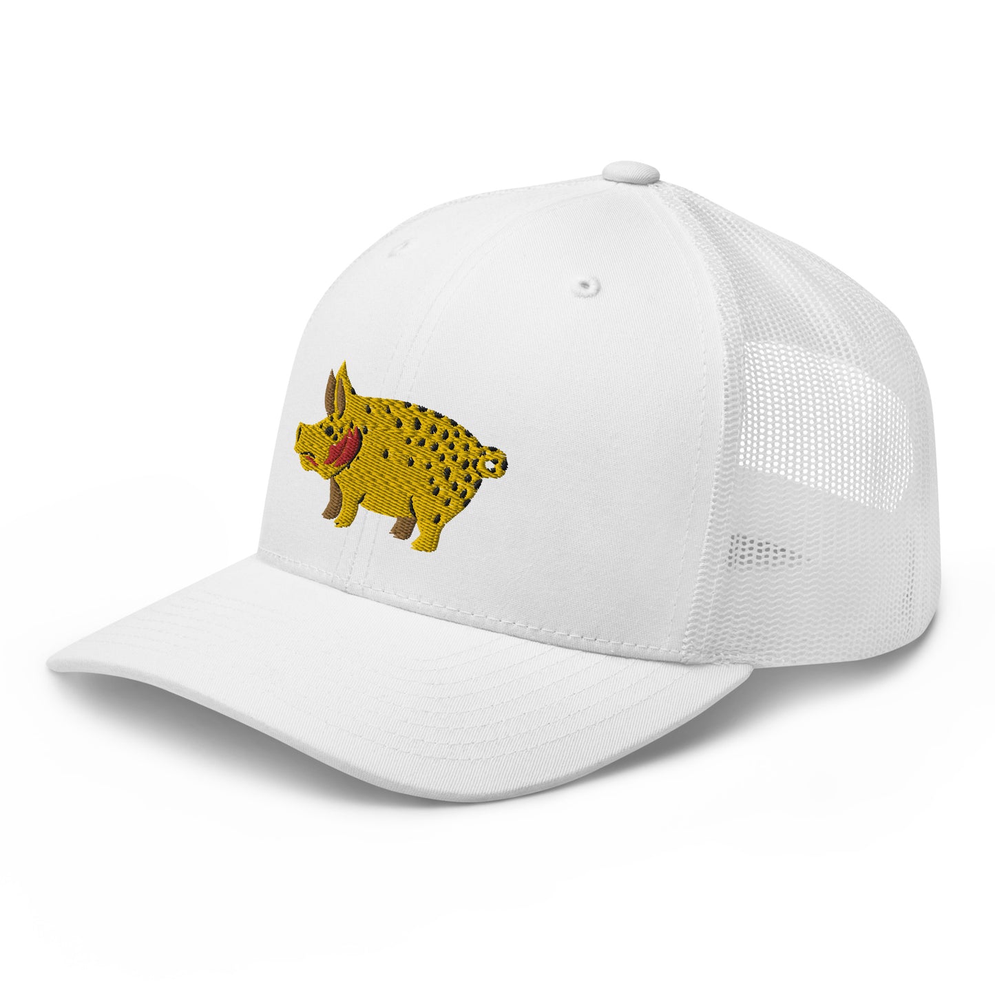 Unisex Adult Cutthroat Pig Trucker Hat | Yupoong 6606