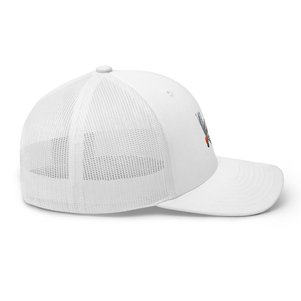 Unisex Adult Soft Hackle Pheasant Tail Retro Trucker Hat | Yupoong 6606