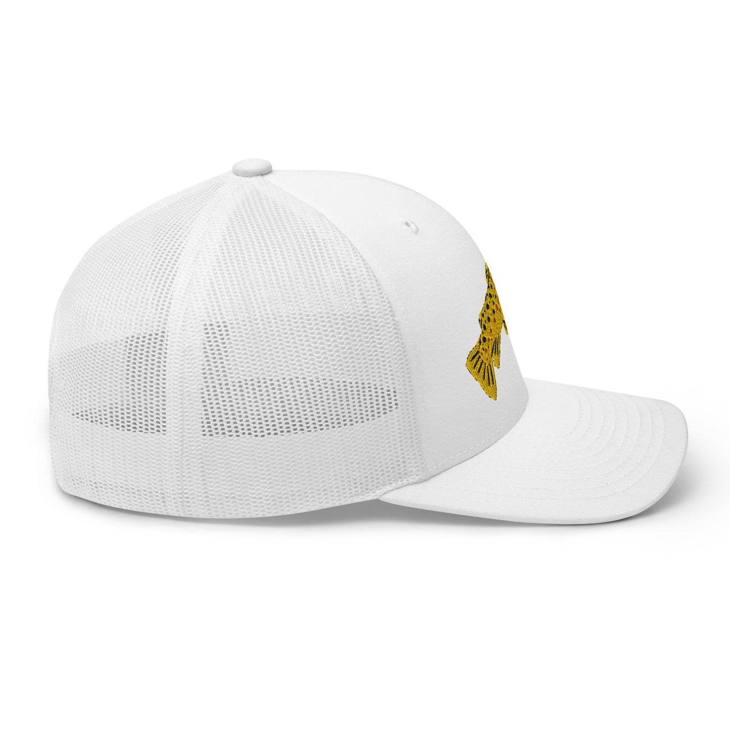 Unisex Adult Brown Trout Trucker Hat | Yupoong 6606