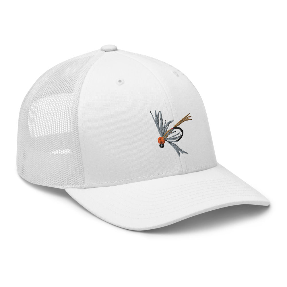 Unisex Adult Soft Hackle Pheasant Tail Retro Trucker Hat | Yupoong 6606