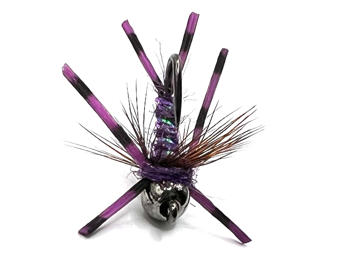 Size 12 Purple Rubber-leg Stonefly Nymphs