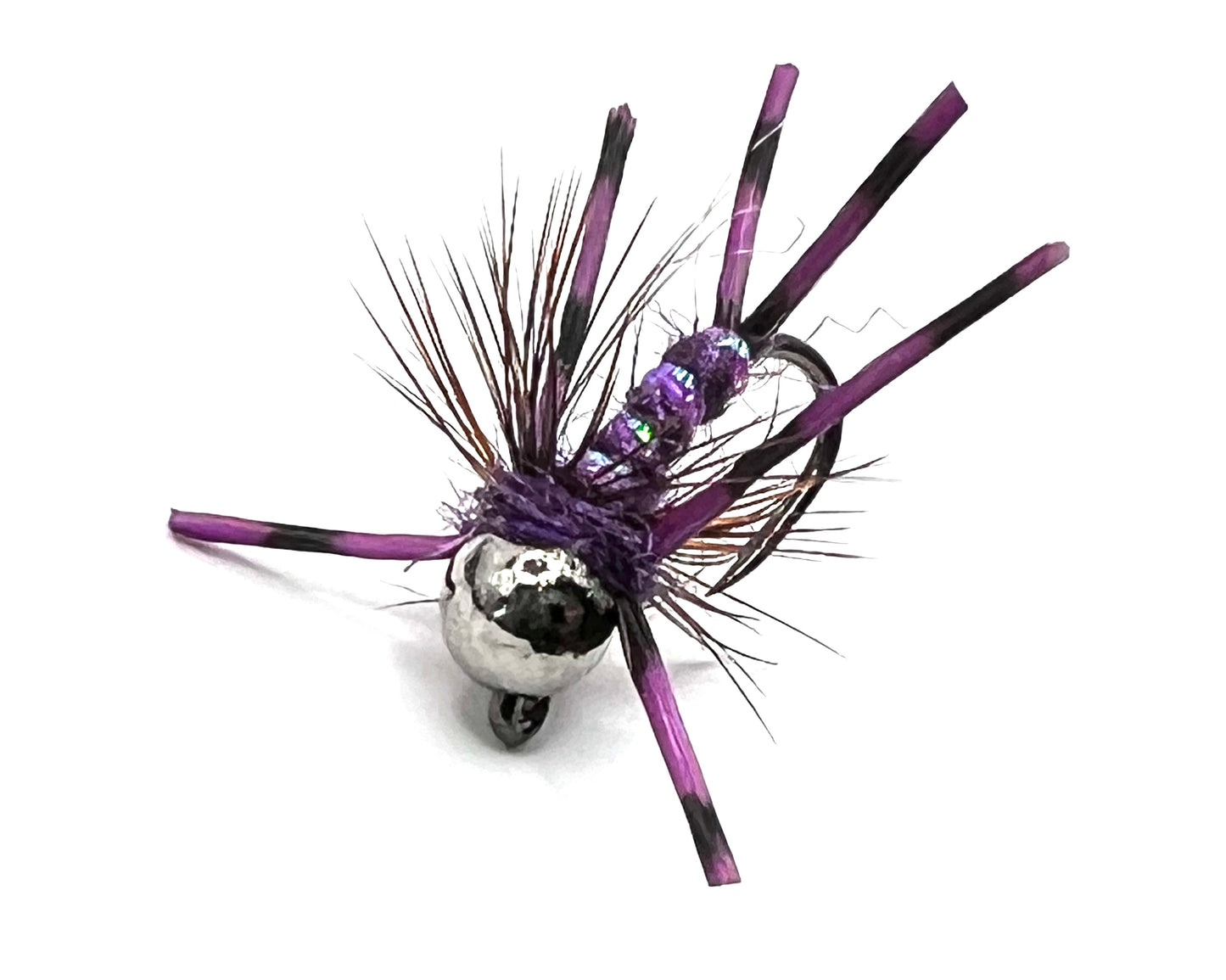 Size 12 Purple Rubber-leg Stonefly Nymphs