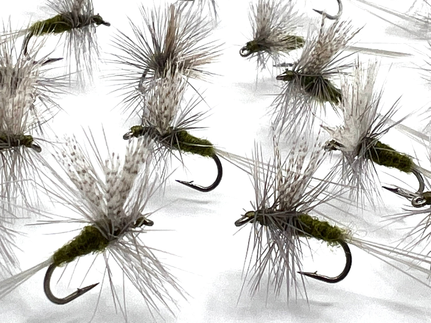 Size 16 Catskills-style Blue Wing Olive Dry Flies