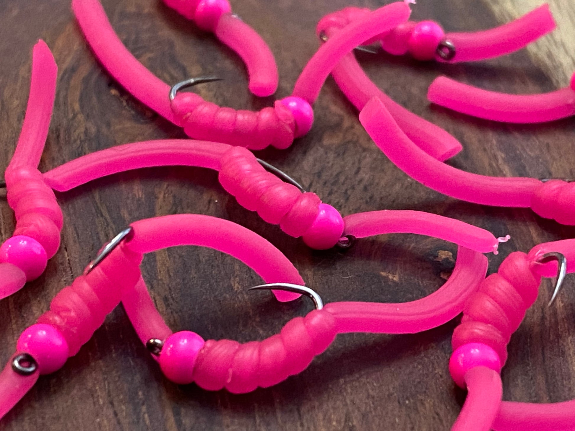 Pink squirmy worms