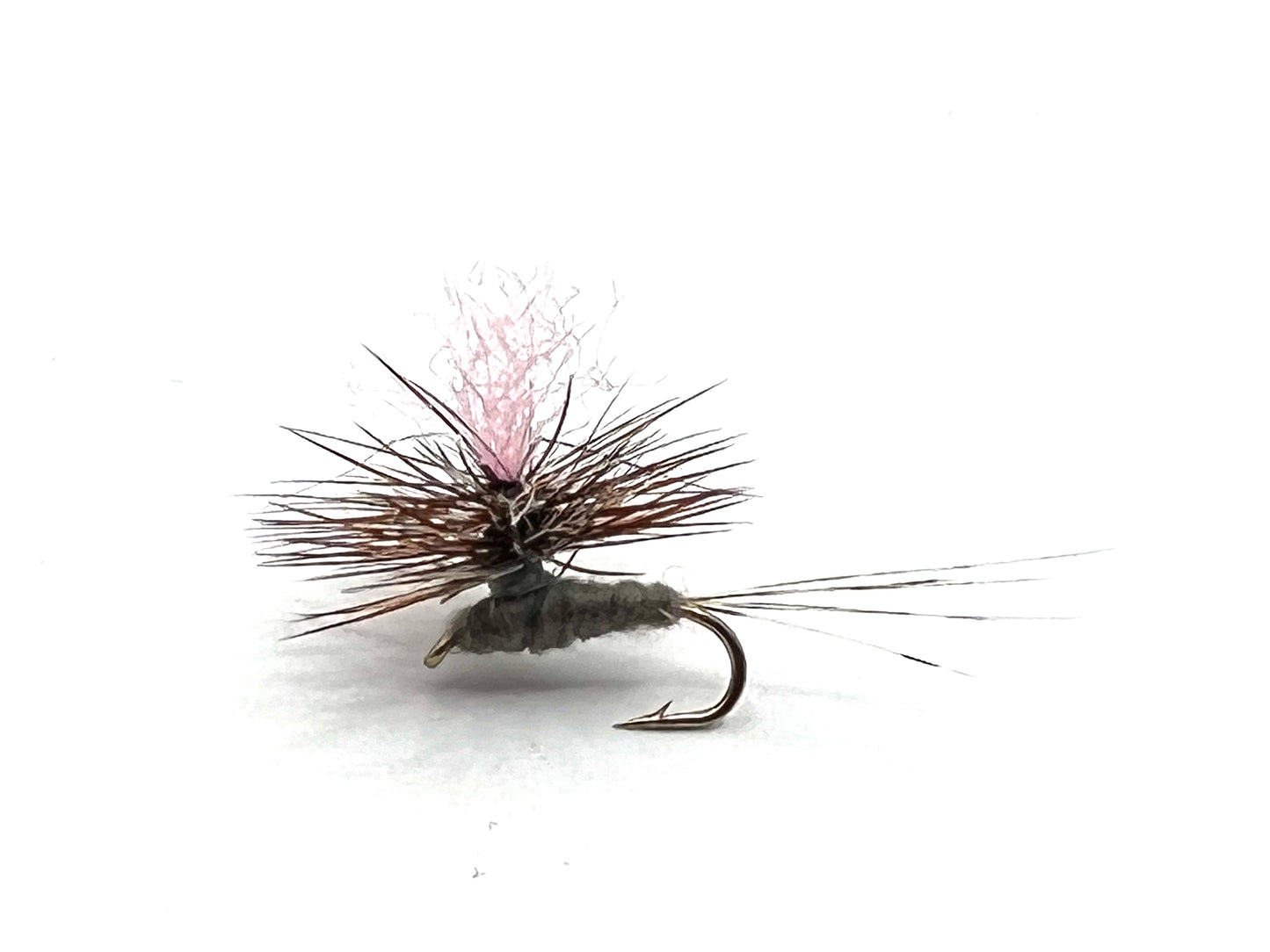 Size 16 High Viz Parachute Adams Dry Flies with pink posts – theflydoctor