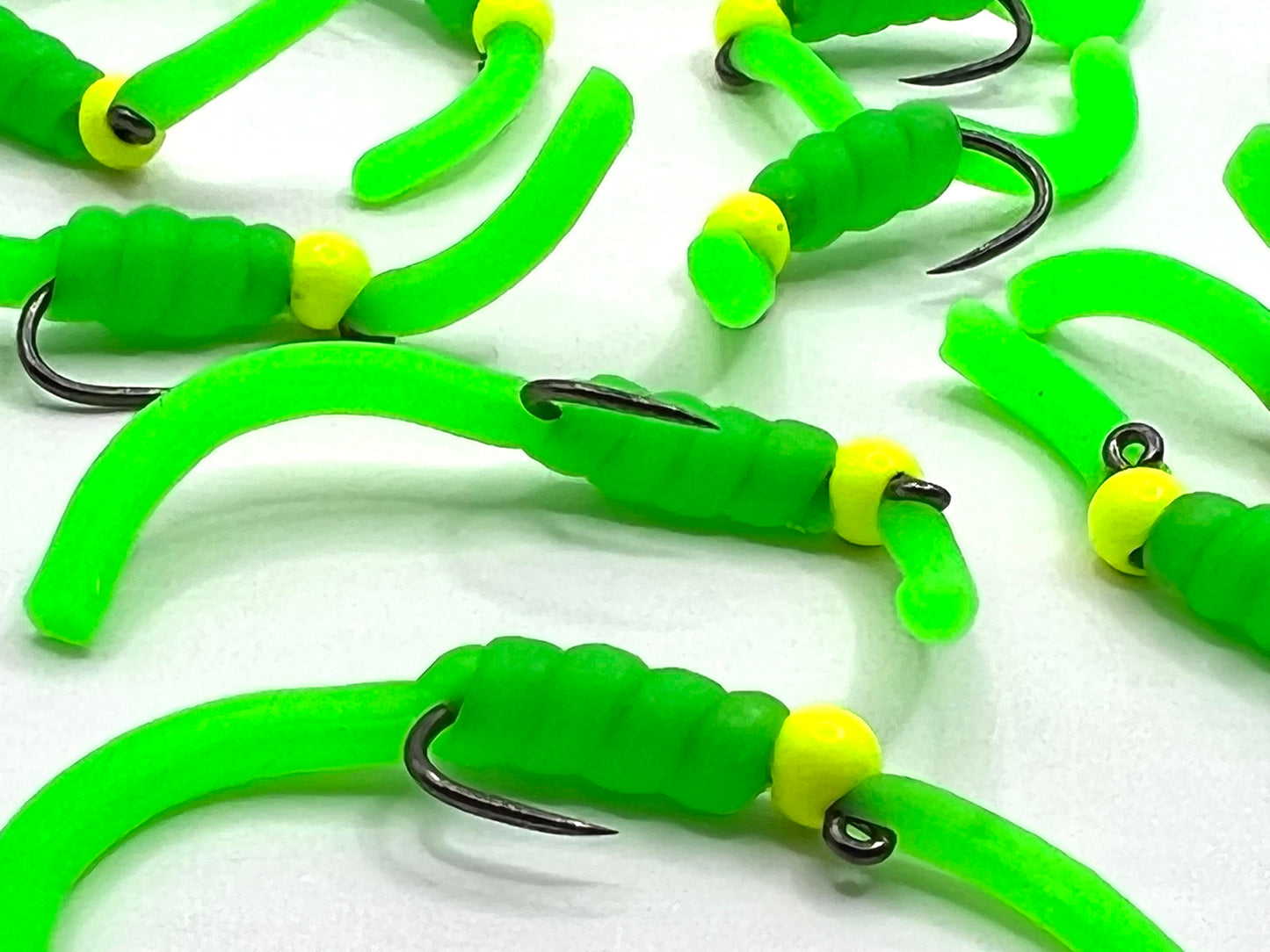 Fluorescent Green Squirmy Worm