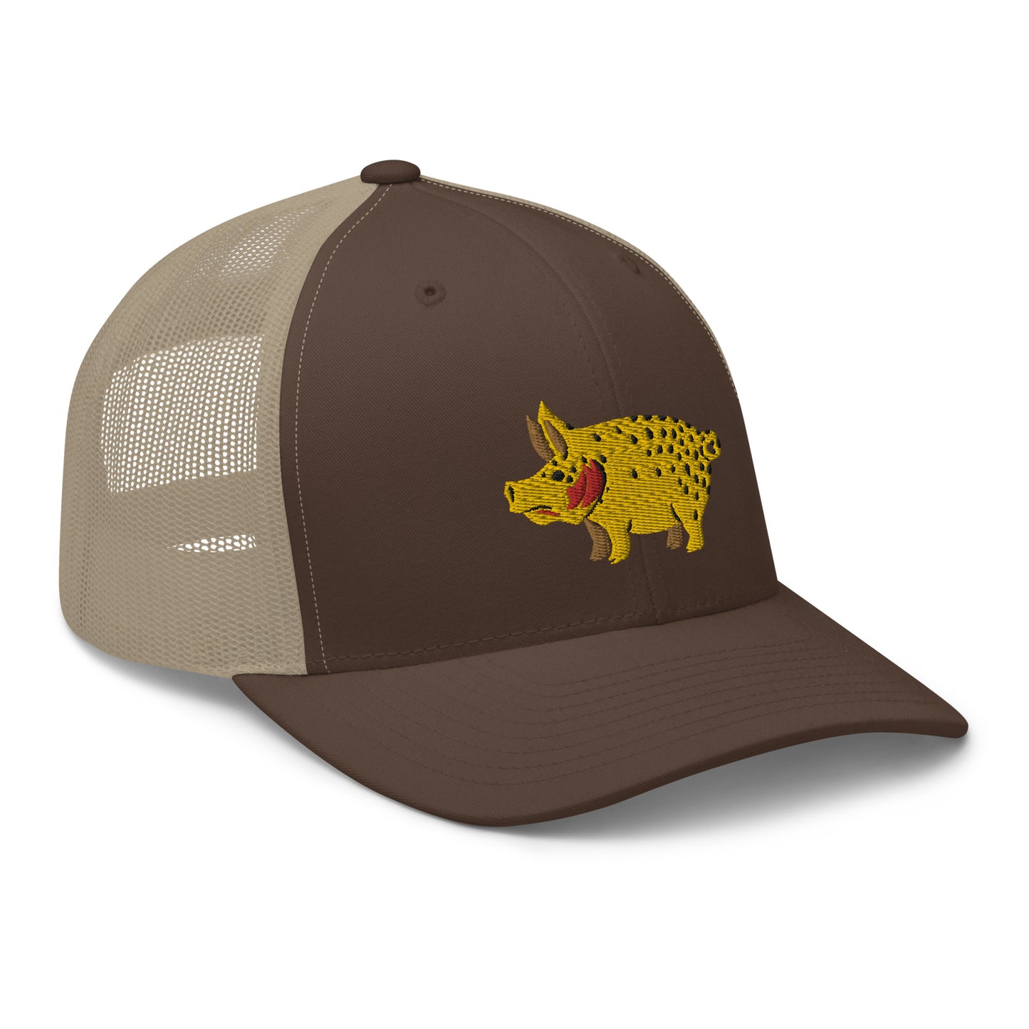 Unisex Adult Cutthroat Pig Trucker Hat | Yupoong 6606