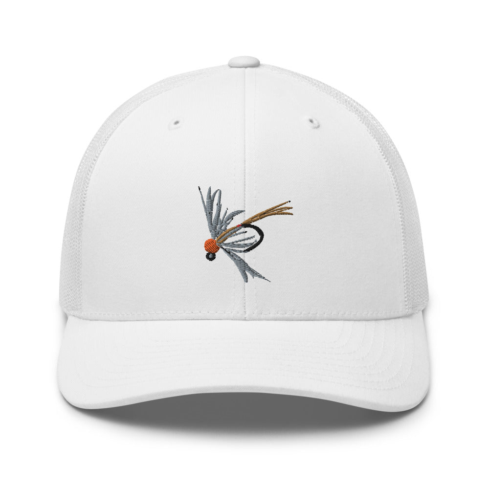 Unisex Adult Soft Hackle Pheasant Tail Retro Trucker Hat | Yupoong 6606
