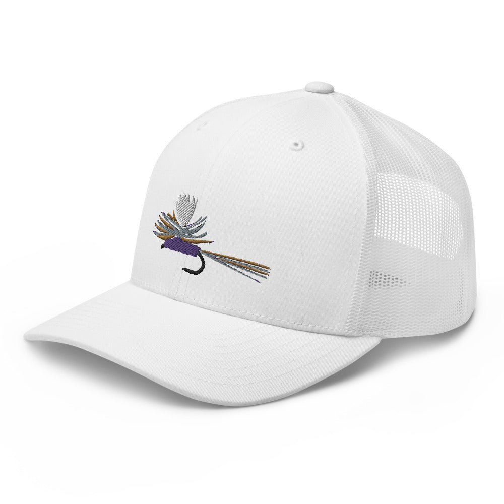 Unisex Adult Purple Haze Retro Trucker Hat | Yupoong 6606