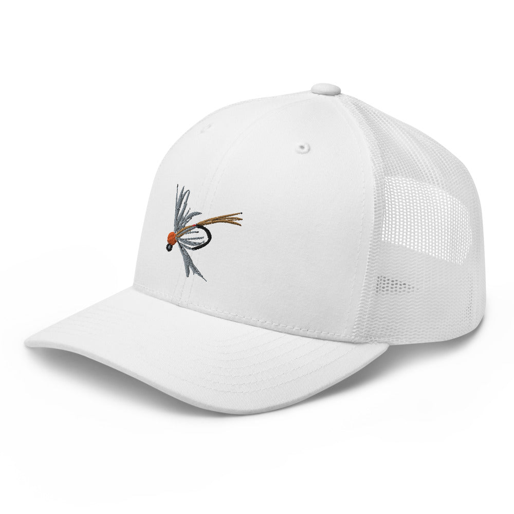 Unisex Adult Soft Hackle Pheasant Tail Retro Trucker Hat | Yupoong 6606